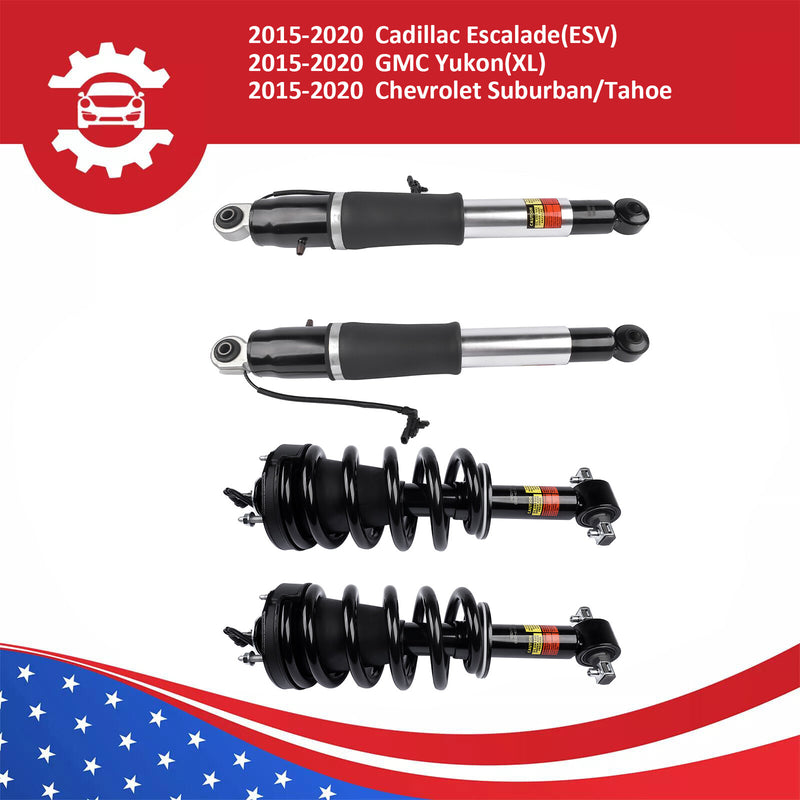 DURAFORCE FRONT Strut Assy & REAR shock Absorber for 2015-20 Escalade Suburban Tahoe Yukon