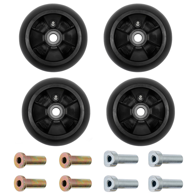 AM125172 Mower Deck Wheel Kit for John Deere 48 54 60 72 Lawn Mowers 4 Pack