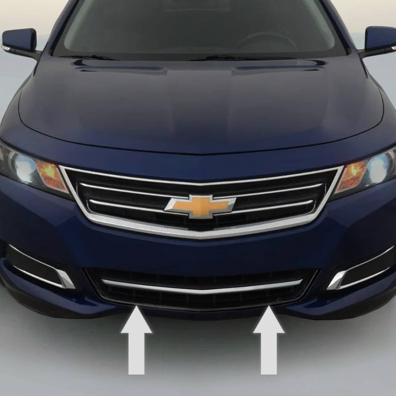 DURAFORCE Chrome Front Bumper Trim Kit for 2014-2017 Chevy Impala