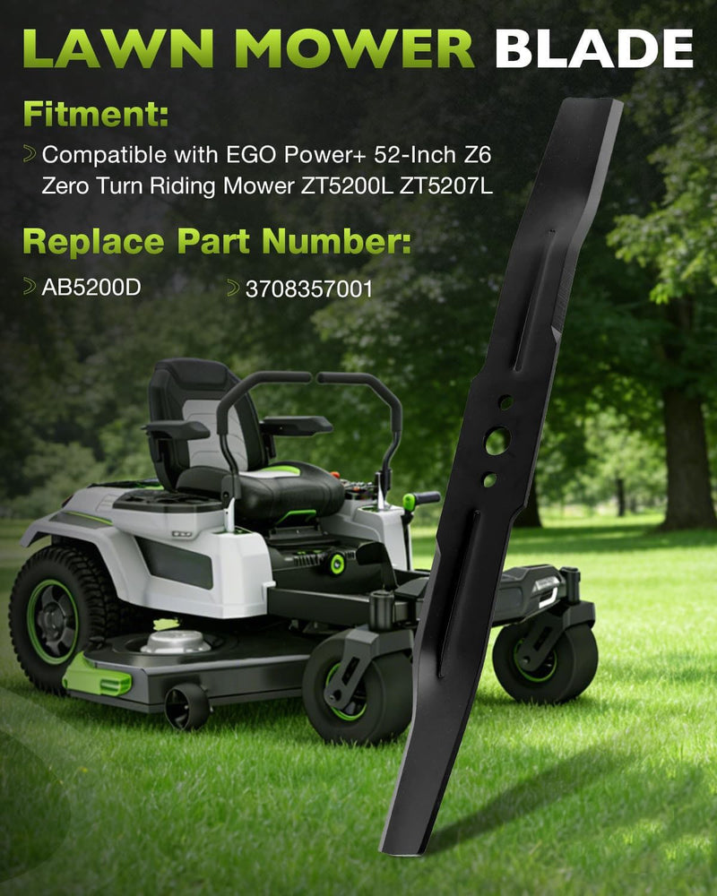 AB5200D Blades for EGO Power Plus 52 Inch Z6 Zero Turn ZT5200L ZT5207L 3 Pack