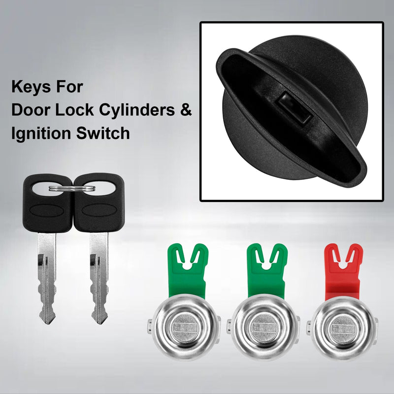 Door Lock Cylinders and Ignition Switch w Keys For Ford 2001 2007 F150 F250 F350