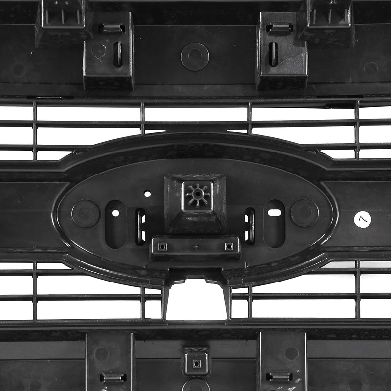 DURAFORCE King Ranch Style Front Grille W/Camera Hole Matte Black For Ford F150 2015-2017