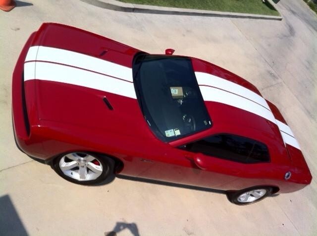 9 Inch Vinyl Rally Stripes Racing Stripe Hood Trunk Roof for Dodge Challenger