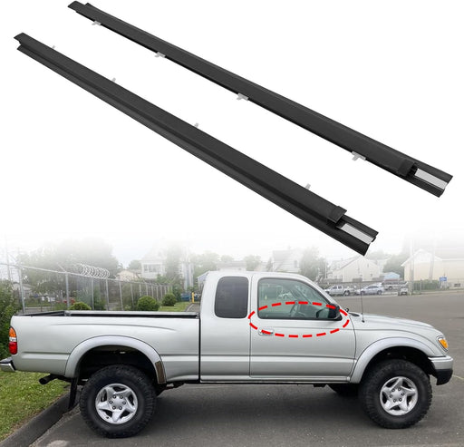 DURAFORCE Front Weatherstrip Window Moulding Trim Seal Set for Toyota Tacoma 95 04 2 Piece