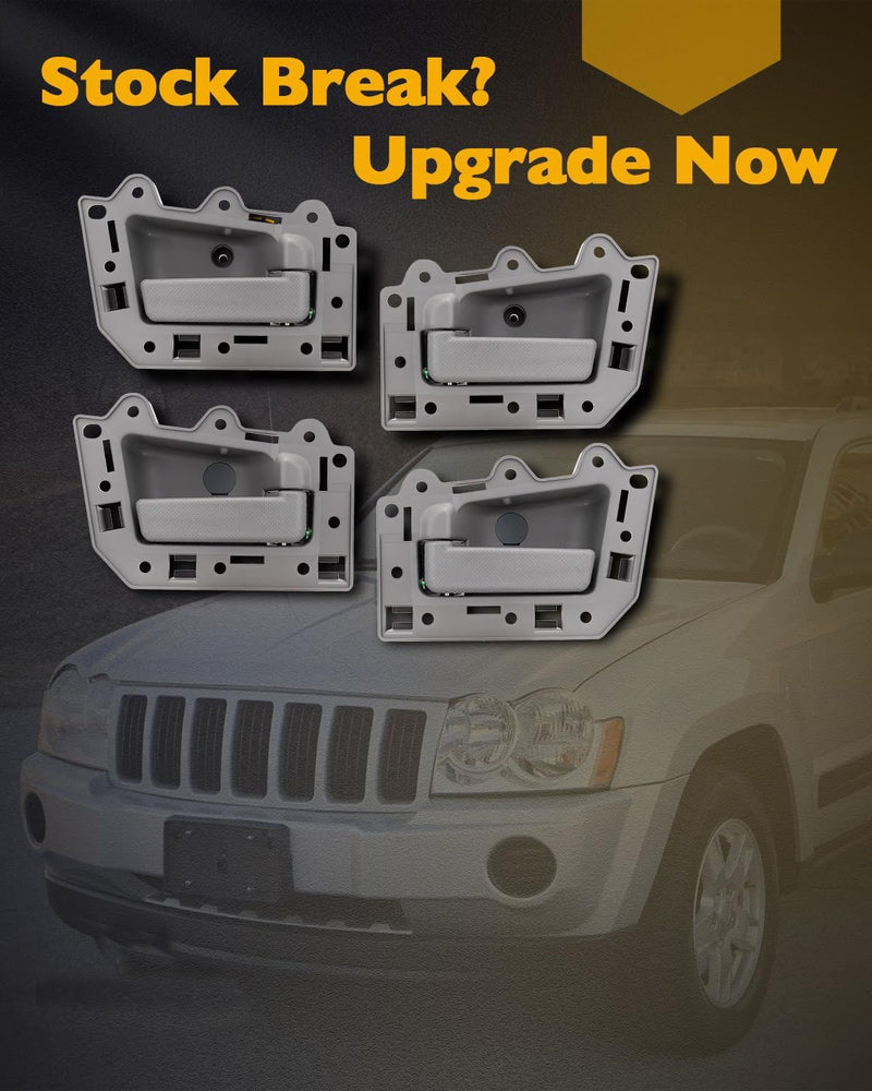 Interior Door Handle Front Rear LH RH for Jeep Grand Cherokee 2005 2010 4Pcs