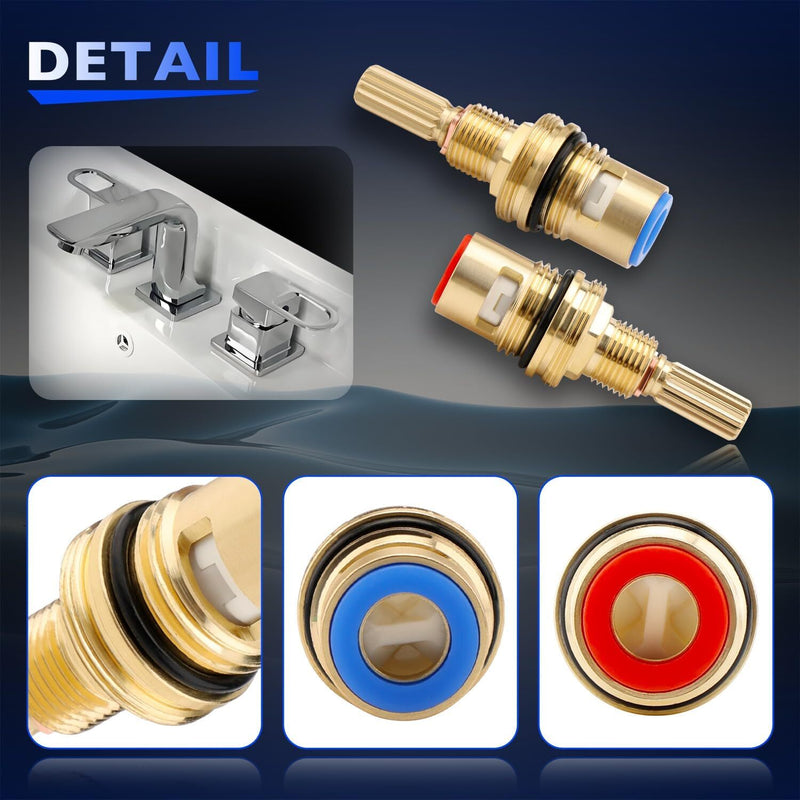 1 001 1 002 Brass Ceramic Valve Cartridge Set for Cold Hot Cartridges