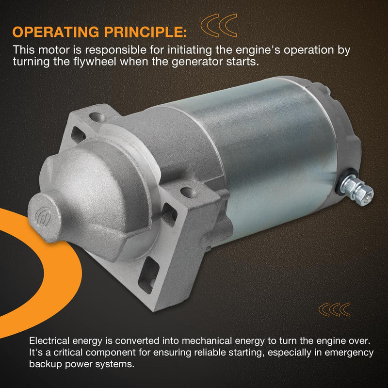 0H58410154 Electric Starter Motor for 432CC Engine 7kW Core Power Generators