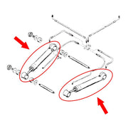 DURAFORCE Trim Ram Cylinder Port Starboard for MerCruiser Alpha 1 Gen 1 14034A3 14035A3