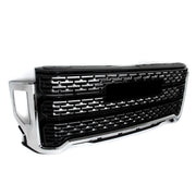 DURAFORCE Front Bumper Grille Black w/Chrome Trim Fit GMC Sierra 2500 HD/3500 HD 2020-2023