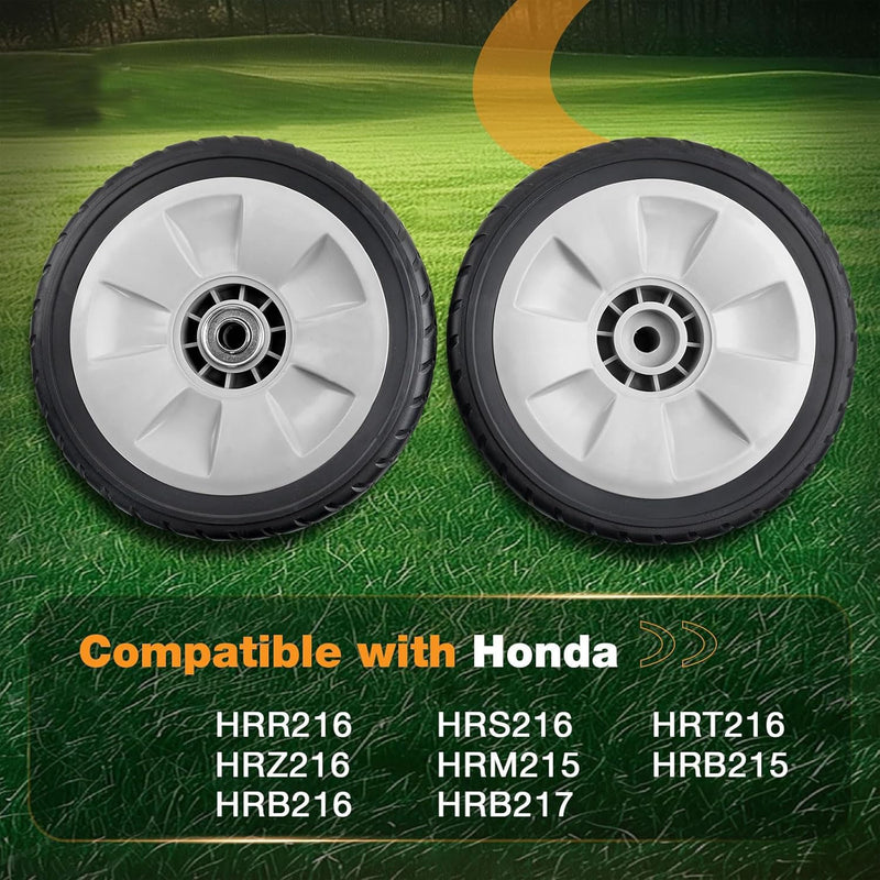 42710VE2M02ZE 8 Inch Lawn Mower Rear Wheel for Honda HRR216 HRS216 HRT216 2 Pack