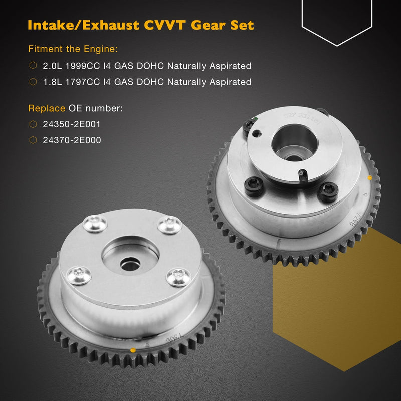 Timing Chain Kit Exhaust Intake CVVT Gear for Hyundai Kia Soul Elantra 2.0T 1.8L