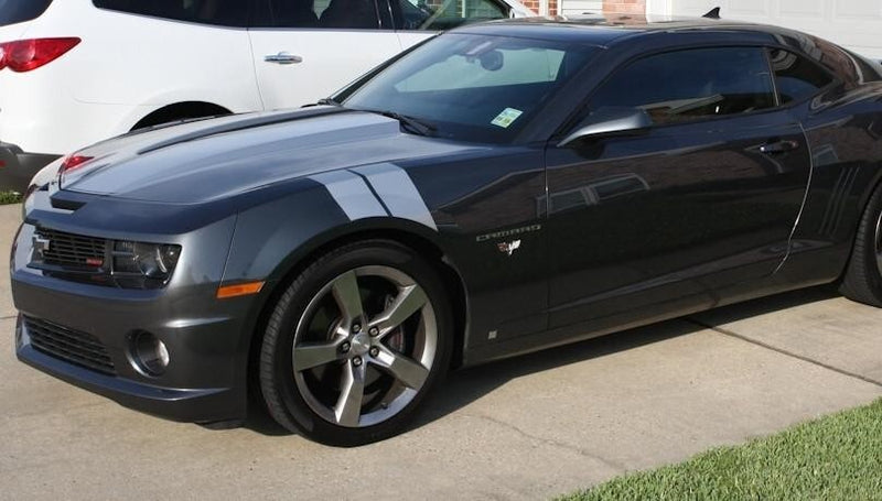 4 Inch Dual Fender Stripe Hash Mark Stripe Decal Graphic Kit for Chevy Camaro