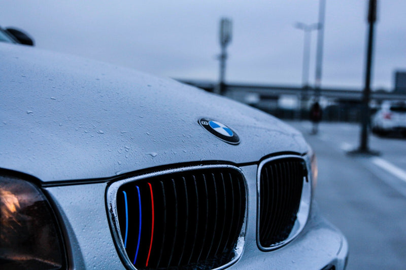 M Colored Kidney Grille Stripe Decal Sticker Set for BMW 3 Series