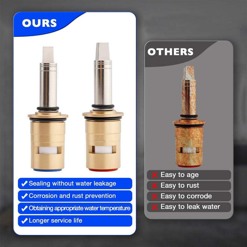 377XKRHJKABNF 1 4 Turn Hot and Cold Ceramic Faucet Cartridge Kit 377XKLHJKABNF