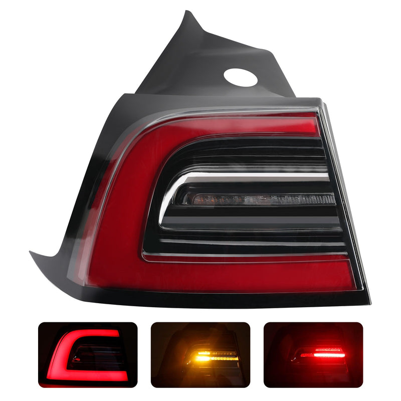 LED Outer Tail Light Lamp Rear Left Driver Side For Tesla Model 3 Y 17 24 3 Pin