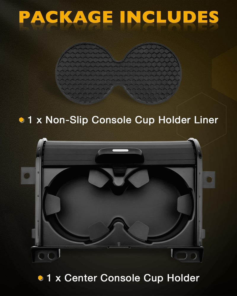 15838450 Center Console Cup Holder with Silicone Mat for Chevy Corvette C6 05 13