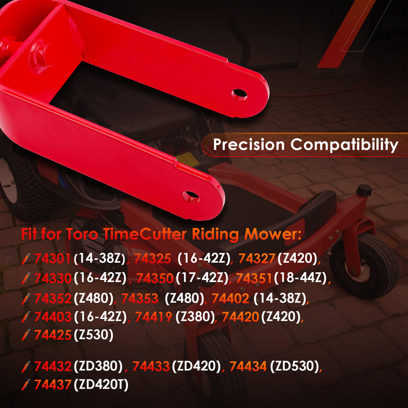 110-6581-01 Caster Fork for Toro TimeCutter 74330 74325 Zero Turn Mower Red