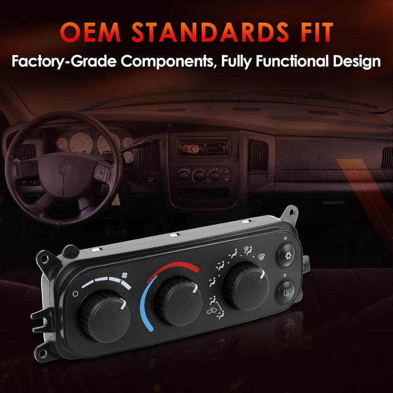HVAC Control Module A C Heater Climate Panel for Dodge Ram 1500 2500 3500 01 05