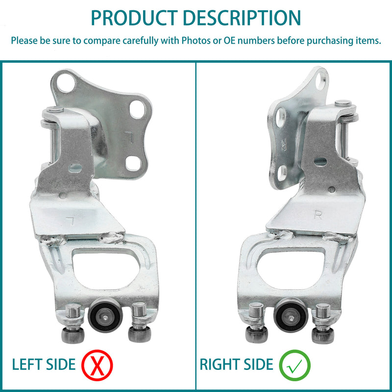 68380 08031 Right Center Sliding Door Hinge Roller for Toyota Sienna 2004 to 2010
