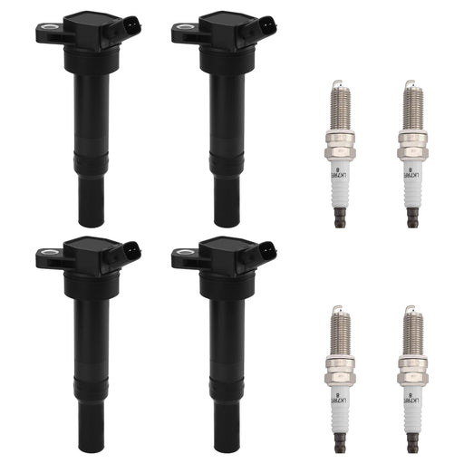 DURAFORCE UF651 9723 Ignition Coil & Spark Plugs Pack For Hyundai Tucson Elantra Kia Forte