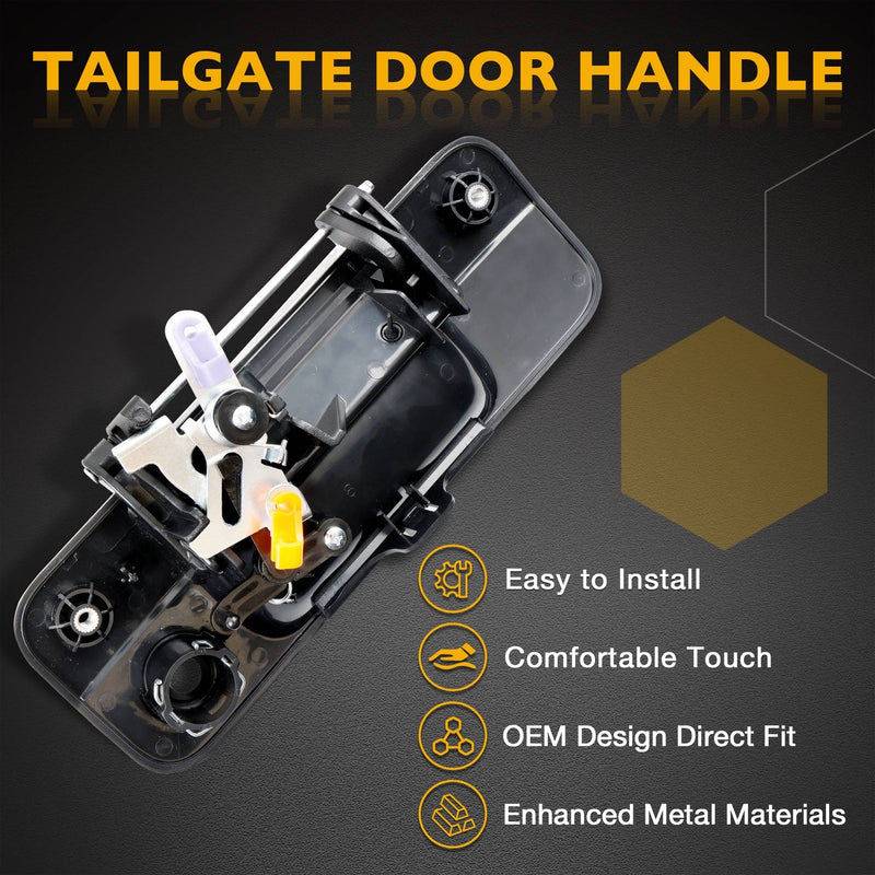 81213 Tailgate Handle Latch with Lock Cylinder and Key for 07-13 Toyota Tundra