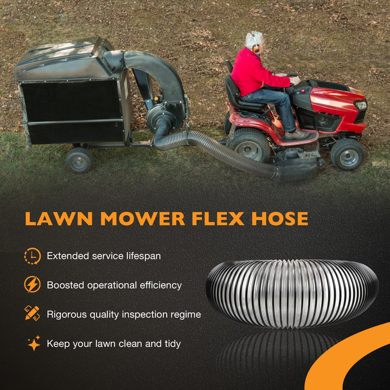41882 Lawn Vacuum Hose 6x84 Inch with Clamps for Agri Fab Mow N Vacs 69860