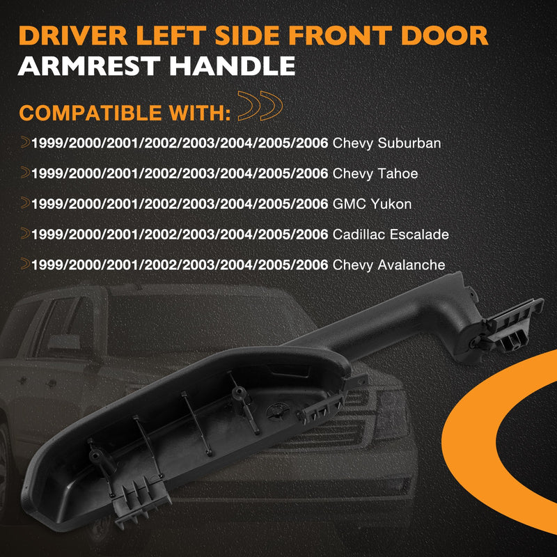 Driver Armrest Handle For 1999 2006 Chevy Suburban Tahoe Avalanche GMC Cadillac