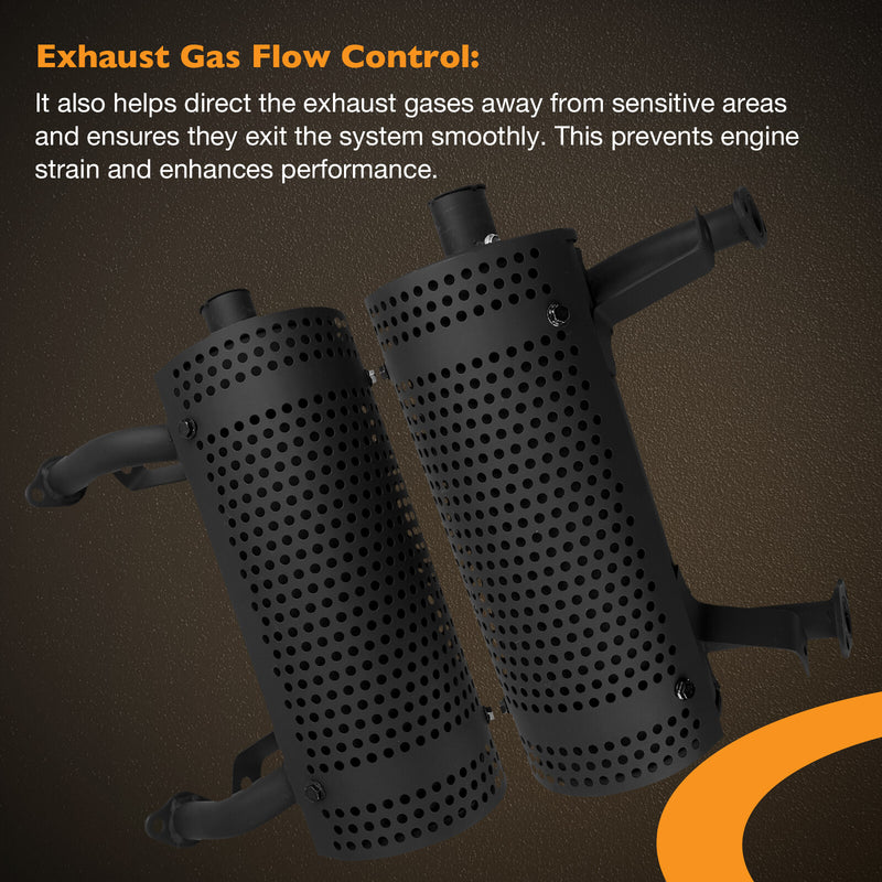 Right Side Muffler For Honda GX630 GX660 GX670 GX690 Engine Mower Generator