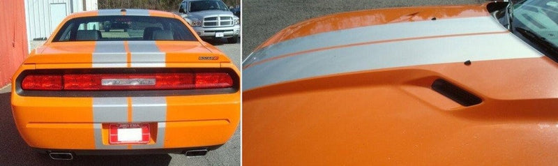 9 Inch Vinyl Rally Stripes Racing Stripe Hood Trunk Roof for Dodge Challenger