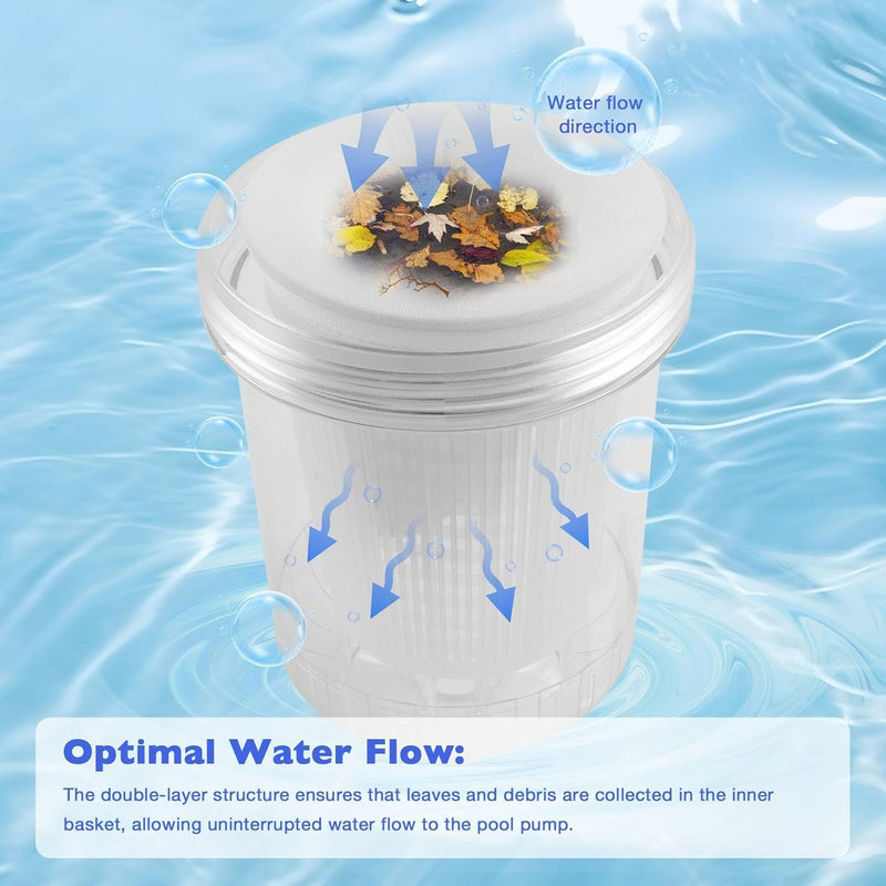 In Line Pool Leaf Catcher Canister With Basket For Hayward W560 PoolVacuum