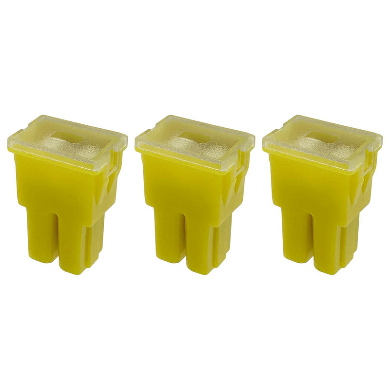 60A Straight Female Fuse Cartridge FLF PAL Auto Link for Car Truck 3pk