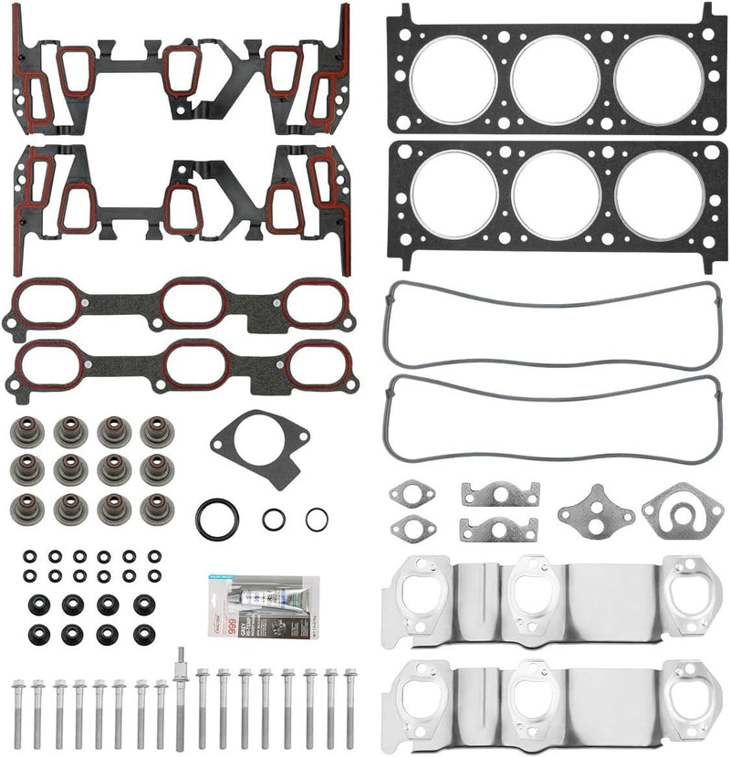 Head Gasket With Cylinder Head Bolt For Chevrolet Pontiac Buick Oldsmobile 3.1L