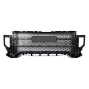 DURAFORCE Front Bumper Grille Black w/Chrome Trim Fit GMC Sierra 2500 HD/3500 HD 2020-2023