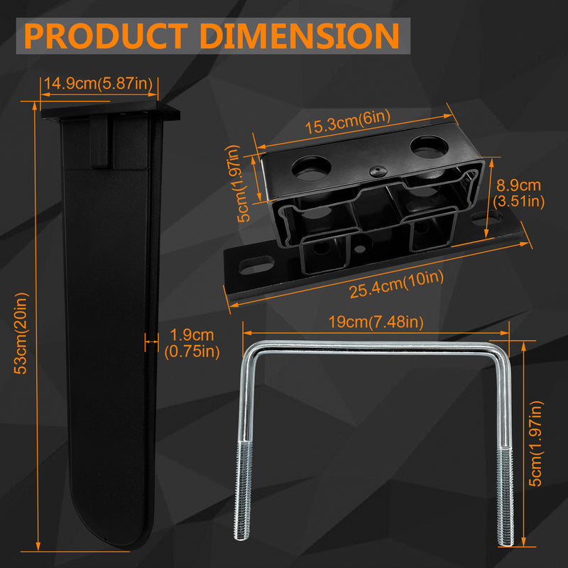 20 Inch Universal Chainsaw Scabbard Carrier Kit for Tractor ATV UTV Truck