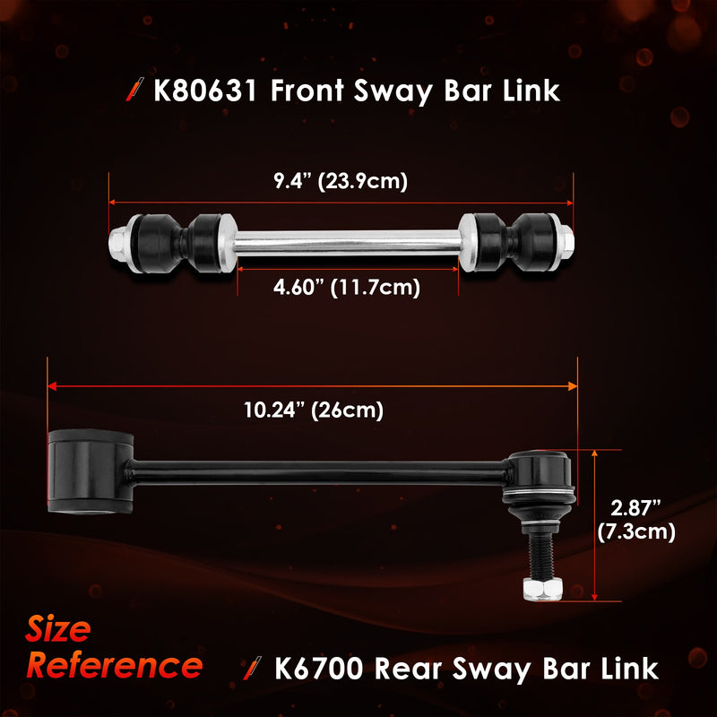 Front Rear Sway Links for Chevy Tahoe Suburban 1500 Avalanche Yukon for Cadillac