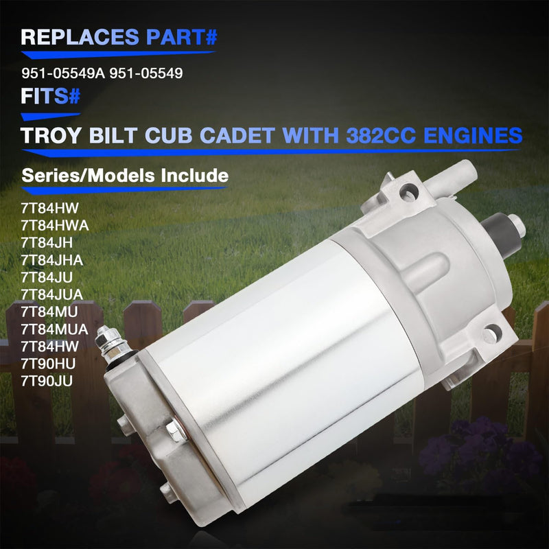 95105549A Electric Starter Motor for MTD Troy Bilt Cub Cadet 382cc 439cc Engine