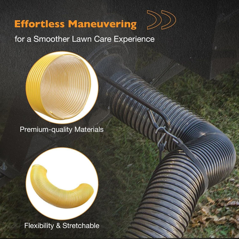 Leaf Vac Grass Catcher Flex Hose 8 Inch for DR Agri Fab Trac Vac 4 Foot