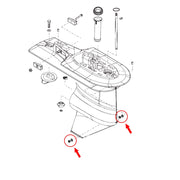 DURAFORCE 1079953Q04 Drain Screw Kit For Mercury Marine MerCruiser Gear Case 182244