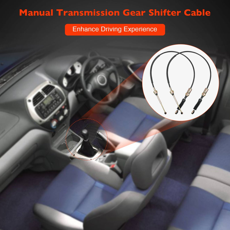 33821-42070 Manual Trans Shift Control Cable for Toyota RAV4 1996-2000 2PK