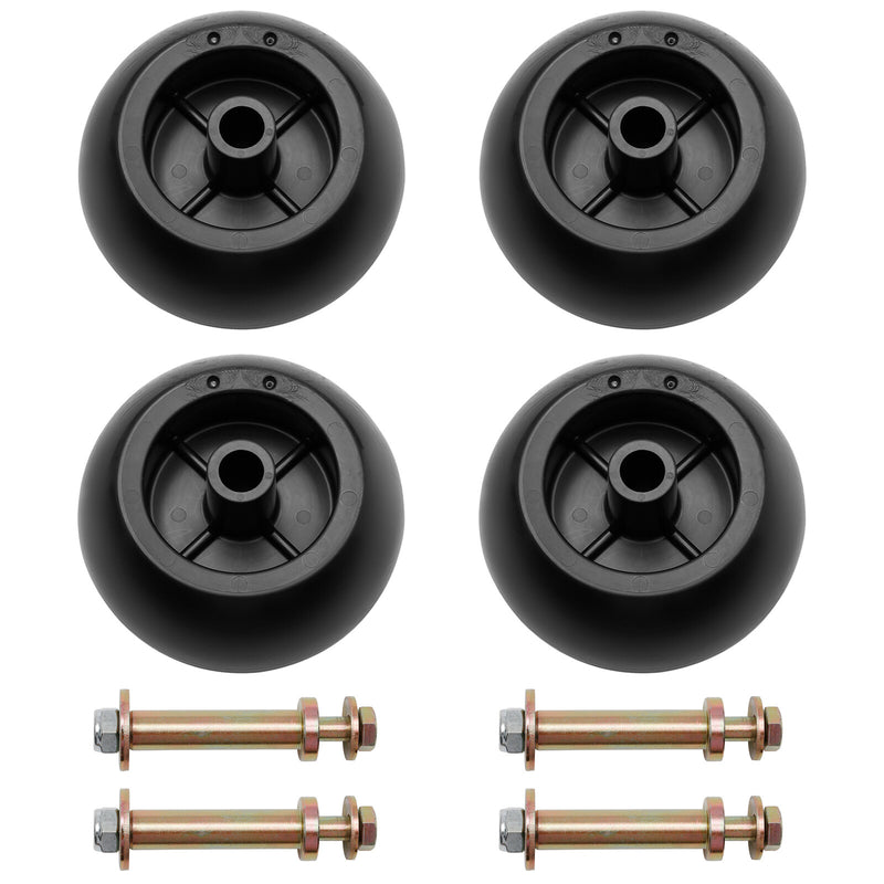 Mower Deck Anti Scalp Wheel Kit for Exmark 103 3168 116 9981 Kubota 4 Piece