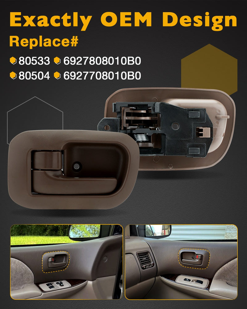 Exterior Interior Door Handle & Liftgate Handle Set for Toyota Sienna 98 03 7