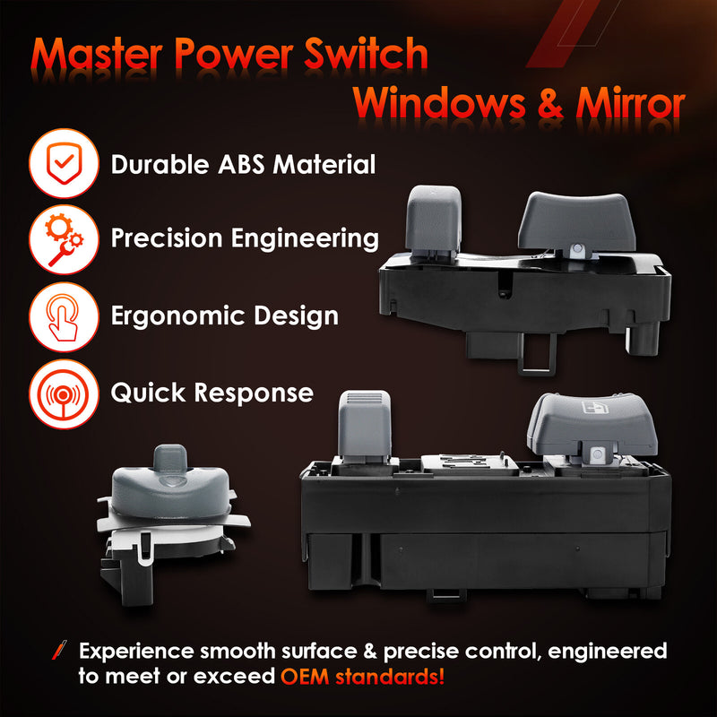 Master Power Window and Mirror Switch Control for Chevy GMC C K 1500 3500 Tahoe