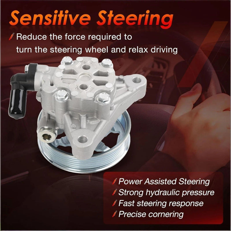 21 5495 Power Steering Pump with Pulley for 2008 2012 Honda Accord 2.4