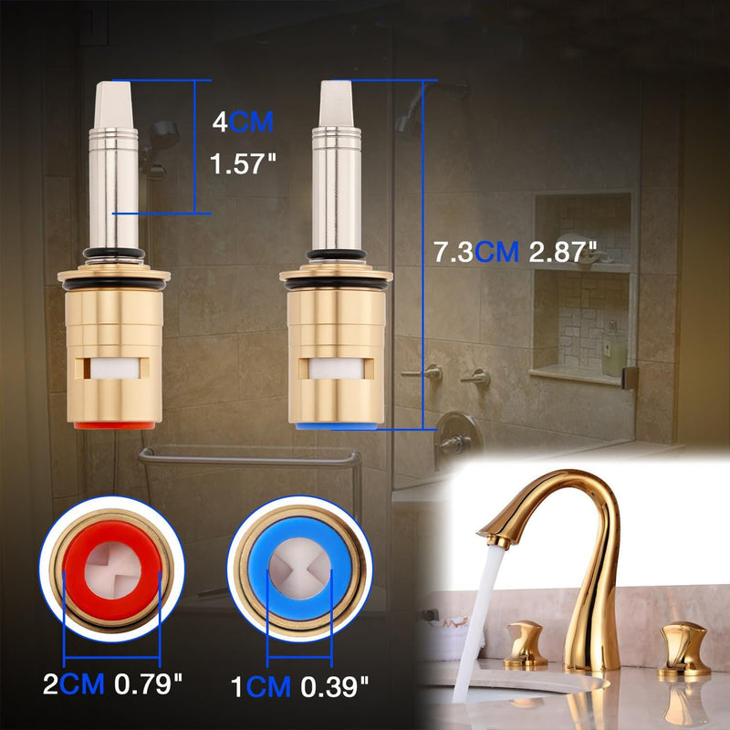 377XKRHJKABNF 1 4 Turn Hot and Cold Ceramic Faucet Cartridge Kit 377XKLHJKABNF