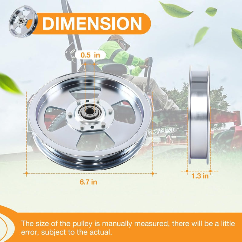 5102831 Flat Idler Pulley for Ferris 48 52 61 72 Inch Deck Lawn Mower 5104717