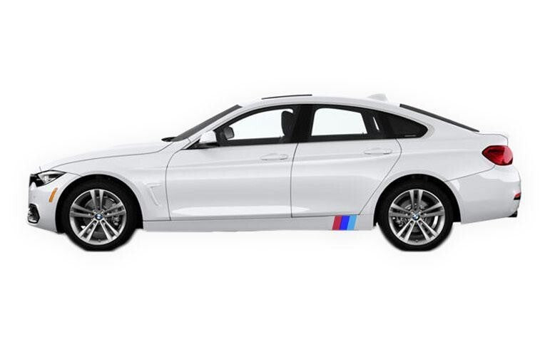 M Style Side Skirt Hash Mark Racing Stripe Rally Decal Kit for BMW 3 Series