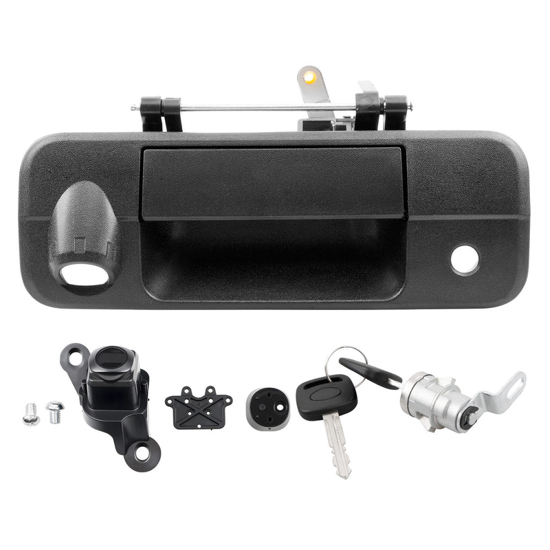 Tailgate Handle Latch Camera Hole Lock Cylinder Key for Toyota Tundra 07 13