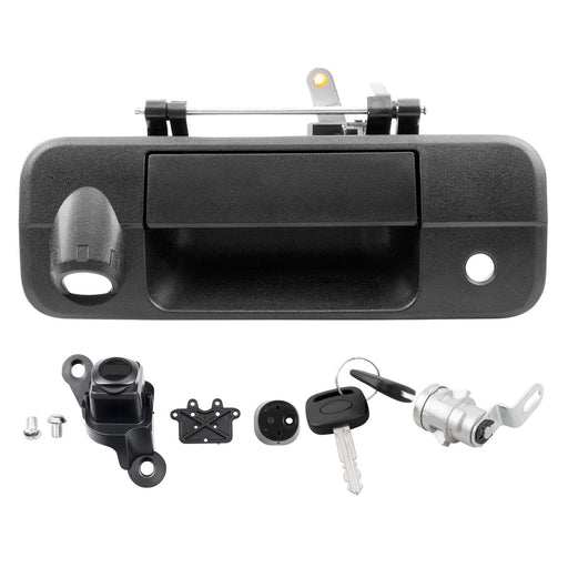 DURAFORCE Tailgate Handle Latch Camera Hole Lock Cylinder Key for Toyota Tundra 07 13