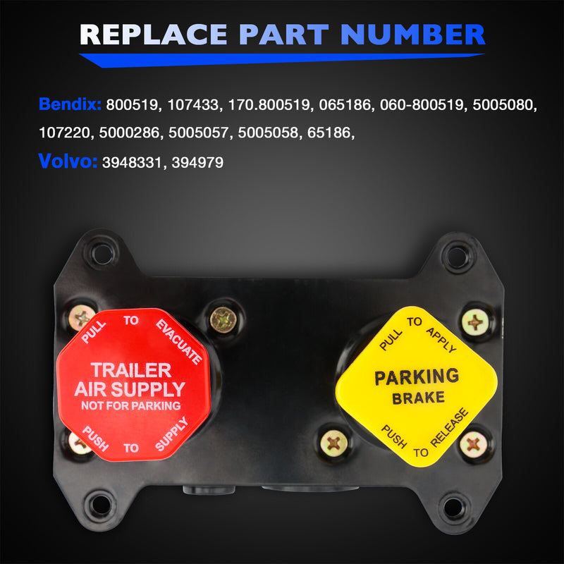 800519 MV3 Dash Air Brake Control Valve for Freightliner Kenworth Peterbilt