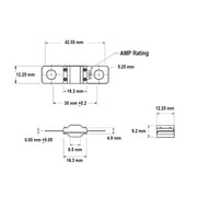 DURAFORCE MIDI AMI Fuse 80 Amp 32V Bolt On for Auto Marine Stereo Audio Video 2 Pack